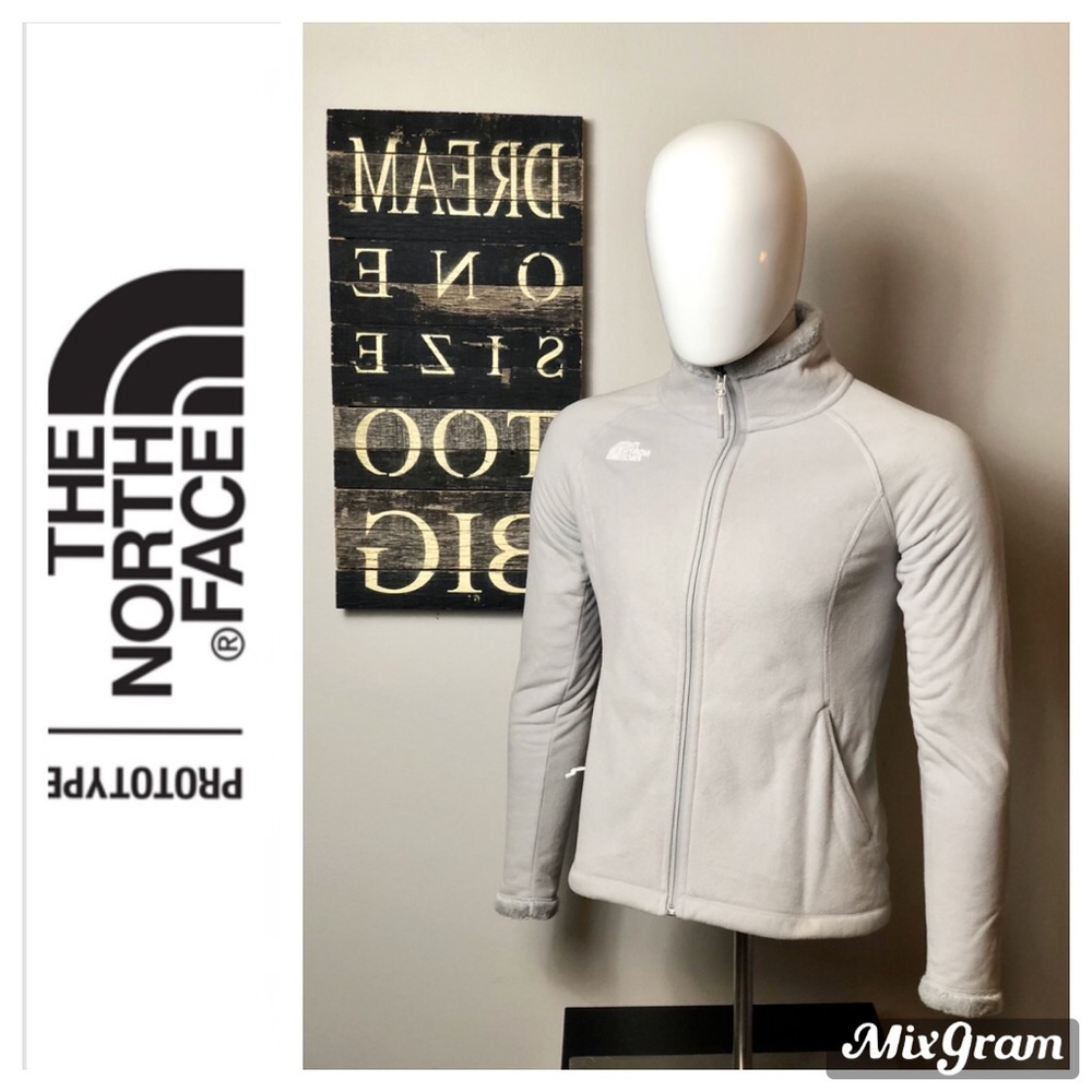 The North Face Gray Zip-Up Fleece Small S